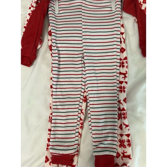Carter's Goodnight Llama Pajama Set Unisex 18M Red Merry & Bright - Picture 2 of 6